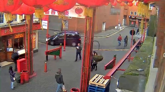 Webcam online em Chinatown. Londres em tempo real
