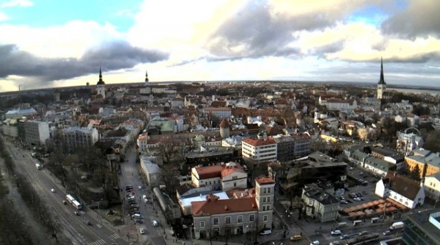 Webcam ao vivo no centro de Tallinn