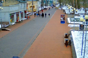 Jomas Street. Jurmala webcam online. Vista do Cafe 53