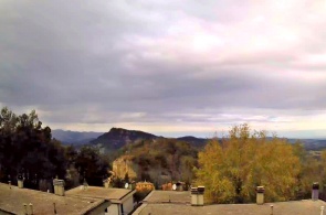 Livergnano, vista panorâmica do Monte Adone. Webcams de Bolonha