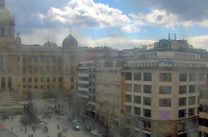 Praça Venceslau. Webcams de Praga