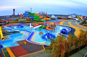 Área infantil Aquapark. Webcams Kirillovka
