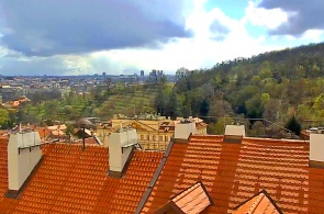Área de Mala Strana (visão geral). Webcams de Praga
