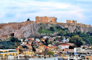 Acrópole de Atenas (Grécia) - a principal atração. Atenas webcams online