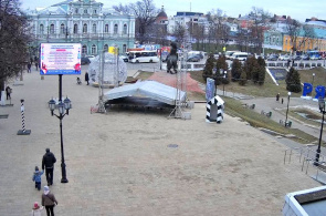 Monumento a Evpatiy Kolovrat. Webcams Ryazan online
