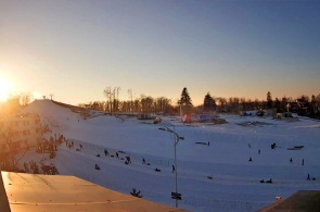 Vista da pista de esqui Lesnaya Polyana. Webcams Vladivostok