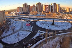 Passagem circular pelas ruas Severny e Salmyshskaya. Webcams Orenburg