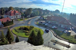 Vista da rotunda. Webcams Wierchosławice online