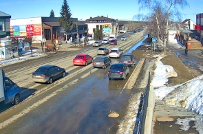 A rua Mozhginskaya. Mercado. Webcams podem estar online