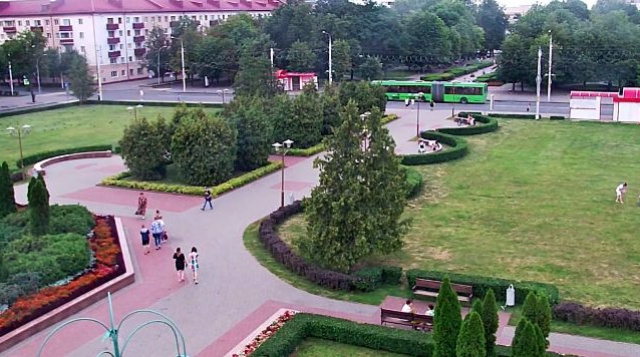 Praça Lenin. Webcam de Bobruisk online