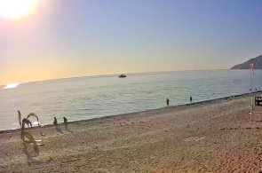 Pensão na praia "Nart". Gagra webcam on-line