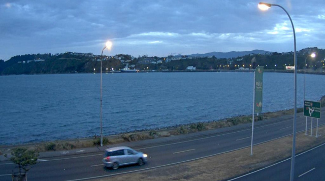 Costa de Wellington em tempo real