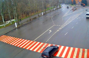 Rua dos heróis da Ucrânia. Câmera número 2. Webcams melitopol