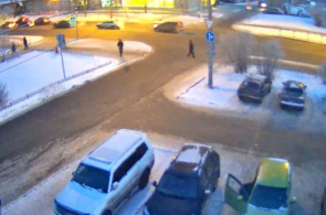 Encruzilhada da Avenida Lenin e da webcam de Massalsky Street online