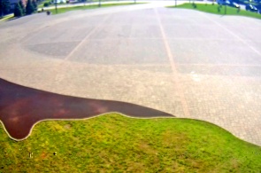 Praça da Vitória. Ângulo 2. Webcams de Georgievsk online