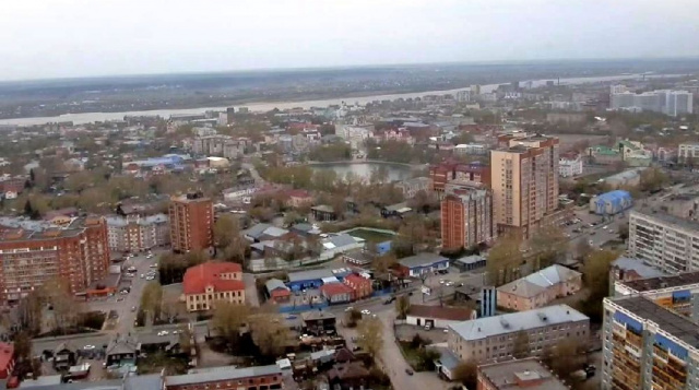 Panorama da cidade. Webcams Tomsk online