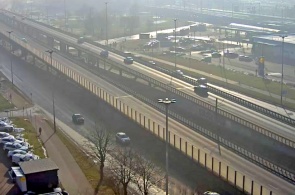 Viaduto de Kaliskaya. Webcams de Lodz on-line