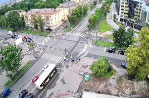 Encruzilhada das ruas Herzen - Predtechenskaya. Webcams Vologda
