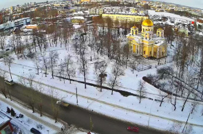 Catedral de Alexander Nevsky. Câmaras Web Petrozavodsk para ver online