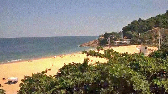 Praia do Leblon. Webcams no Rio de Janeiro online