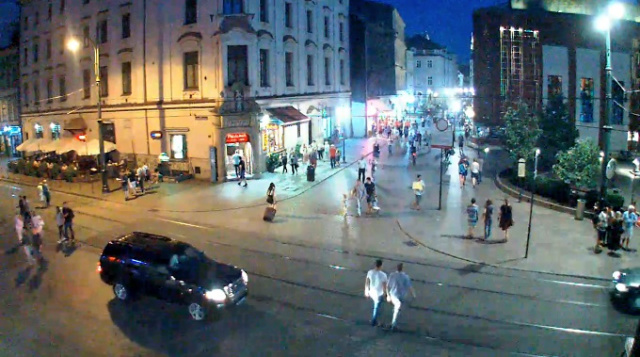 Rua Grodzka. Webcam de Cracóvia online