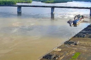 Estação fluvial. Webcams Barnaul online