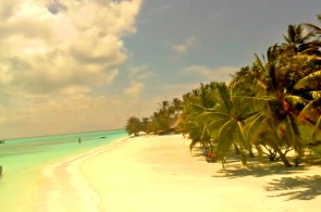 Praia da ilha de Meeru. Webcams Meeru