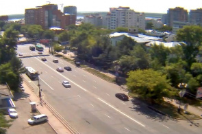 Rua Lenin. Webcam de Khabarovsk online