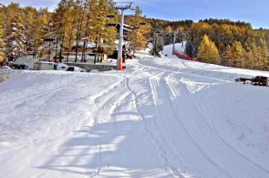 Clotes de teleférico. Webcams da estação de esqui de Sestriere online