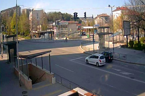 A estação de ônibus. Webcam de Gabrovo online