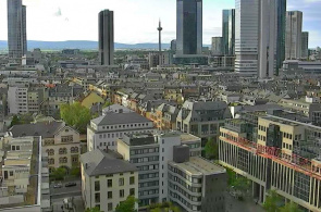 Um panorama da cidade do Hotel InterContinental. Webcams de Frankfurt on-line