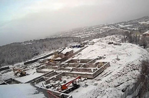 Construção do jardim de infância em Severomorsk webcam on-line