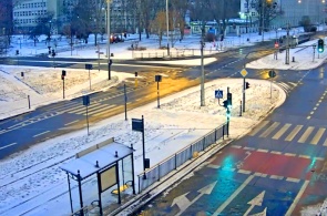 Encruzilhada de Zelenaya e Zheligovsky. Webcams de Lodz on-line