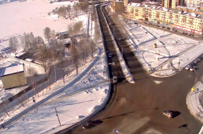 Webcam no cruzamento das ruas Krasnogvardeiskaya e Zavodskaya em Nizhny Tagil.
