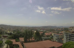 Panorama da cidade. Webcams de Nápoles on-line