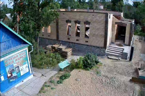 Restauração do templo de Alexander Nevsky. Webcam de Khabarovsk online