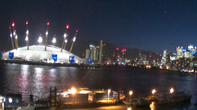 A webcam do Millennium Dome London on-line