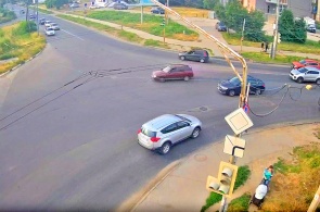 Passagem da encruzilhada Shabulina - rua Biryuzova. Webcams Ryazan