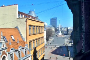 Monumento da liberdade. Webcam de Riga online