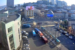 Praça Semenovskaya. Webcam de Vladivostok online