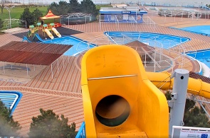 Parque aquático Lazurny. Webcams do Ângulo 2 Taganrog