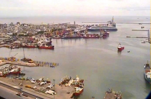 Webcam de porto da cidade de Montevidéu online