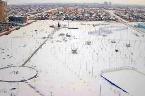 Vista do Parque Olímpico em construção. Webcams de Tambov