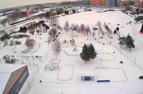 Parque de diversão em família. Webcams Dubna