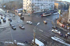 Encruzilhada da rua russa com a webcam da Victory Avenue online