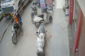Rua na área de Dzheneykperi. Nova Deli webcams online