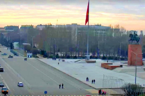 Praça Ala-Too. Webcams em Bishkek online