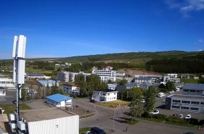 Vista da parte norte. Webcam Husavik
