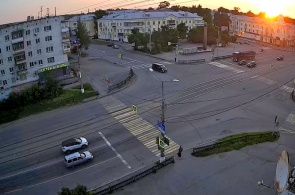 Encruzilhada das ruas Frunze - Chernykh. Webcams Nizhny Tagil