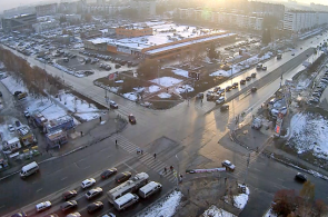 Perspectiva de Komsomolsky - rua Voroshilov. Webcam em Chelyabinsk online